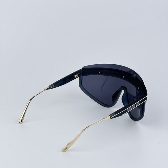 Dior Women BRAND NEW Sunglasses Matte Navy Blue Silver Mask DIORCLUB M2U 31B7 - Picture 5 of 11